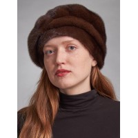 б142-5 // Головной убор меховой женский, цвет -махогон