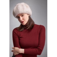 б149-91 // Головной убор меховой женский, цвет -жемчуг