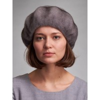 б149-9 // Головной убор меховой женский, цвет -голубой  ирис