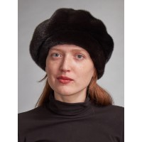 б156-6 // Головной убор меховой женский, цвет -чёрный