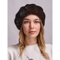 б46б-5 // Головной убор меховой женский, цвет -махогон