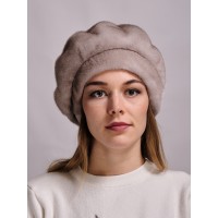 б61-79 // Головной убор меховой женский, цвет -платинум блонд (дымчатый)