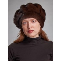 б85-5 // Головной убор меховой женский, цвет -махогон