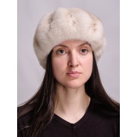 б97-91 // Головной убор меховой женский, цвет -жемчуг