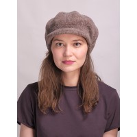 е29-а4 // Головной убор меховой женский, цвет -орех, (овчина/астраган)