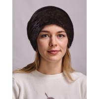 к11в-6 // Головной убор меховой женский, цвет -чёрный