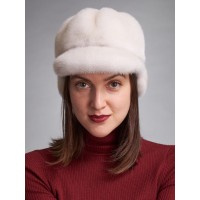 л21ср-91 // Головной убор меховой женский, цвет -жемчуг
