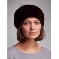 м100п-5 // Головной убор меховой женский, цвет -махогон