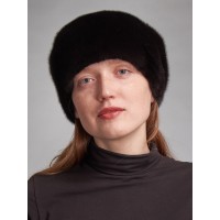м100п-6 // Головной убор меховой женский, цвет -чёрный
