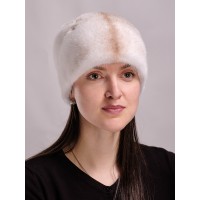 м101-119 // Головной убор меховой женский, цвет -паломиновая крестовка