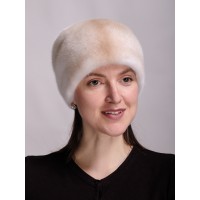 м102-119 // Головной убор меховой женский, цвет -паломиновая крестовка