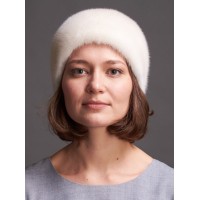 м102-91 // Головной убор меховой женский, цвет -жемчуг