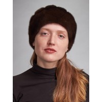 м131-5 // Головной убор меховой женский, цвет -махогон