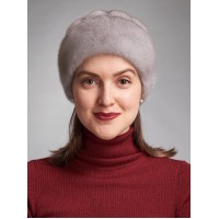 м131-8 // Головной убор меховой женский, цвет -сапфир