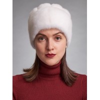 м135-10 // Головной убор меховой женский, цвет -белый