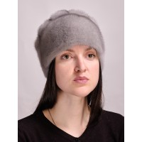 м135-8 // Головной убор меховой женский, цвет -сапфир