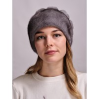м135-9 // Головной убор меховой женский, цвет -голубой  ирис