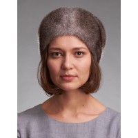 м146-192 // Головной убор меховой женский, цвет -стар даст (звёздная пыль)