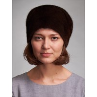 м146-5 // Головной убор меховой женский, цвет -махогон