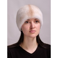 м147-119 // Головной убор меховой женский, цвет -паломиновая крестовка
