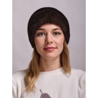 м147-5 // Головной убор меховой женский, цвет -махогон