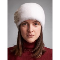 м150-10 // Головной убор меховой женский, цвет -белый