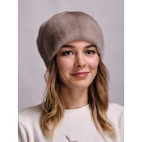 м154-79 // Головной убор меховой женский, цвет -платинум блонд (дымчатый)