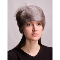м158-192 // Головной убор меховой женский, цвет -стар даст (звёздная пыль)