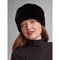 м158-6 // Головной убор меховой женский, цвет -чёрный