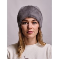 м158-8 // Головной убор меховой женский, цвет -сапфир