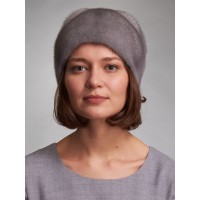 м158-9 // Головной убор меховой женский, цвет -голубой  ирис