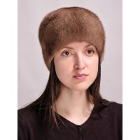 м161-3 // Головной убор меховой женский, цвет -пастель