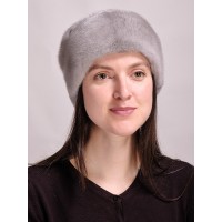 м161-8 // Головной убор меховой женский, цвет -сапфир