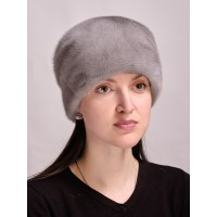 м164р-8 // Головной убор меховой женский, цвет -сапфир