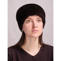 м166-5 // Головной убор меховой женский, цвет -махогон