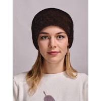 м168-5 // Головной убор меховой женский, цвет -махогон