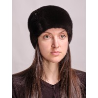 м168-6 // Головной убор меховой женский, цвет -чёрный