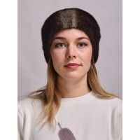 м168-87х-5 // Головной убор меховой женский, цвет -обесцвеченный  махогон