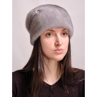 м168-8 // Головной убор меховой женский, цвет -сапфир