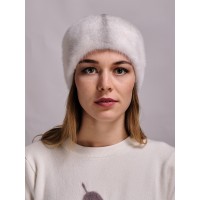 м168-93 // Головной убор меховой женский, цвет -сапфир кросс (сапфировая крестовка)