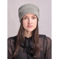 м168-а65 // Головной убор меховой женский, цвет -фисташковый, (овчина/астраган)