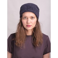 м168-а90 // Головной убор меховой женский, цвет -виолет, (овчина/астраган)