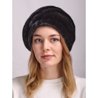 н61-6 // Головной убор меховой женский, цвет -чёрный